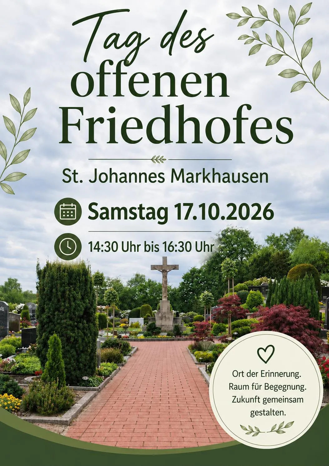 Plakat: Tag des offenen Friedhofs